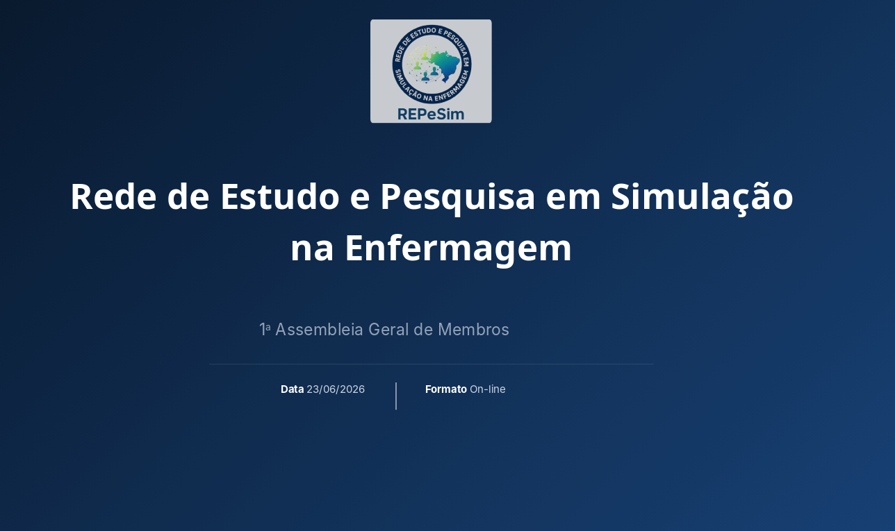 Captura de tela da primeira assembleia repesim.