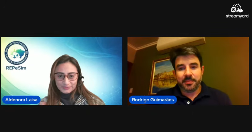 Captura de tela do quarto webinar da REPeSim com palestrantes e participantes